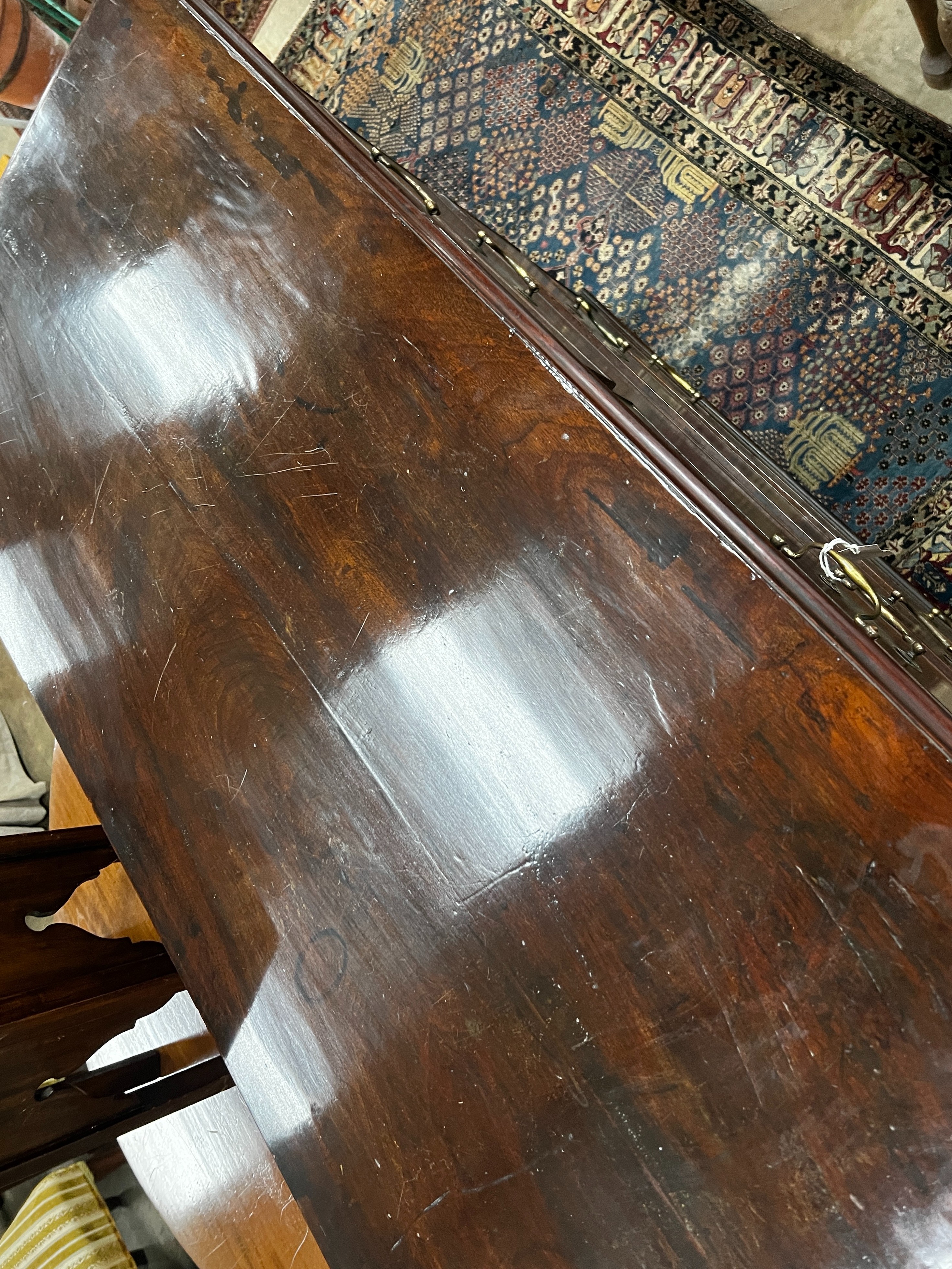 A George III mahogany chest, width 118cm, depth 56cm, height 105cm